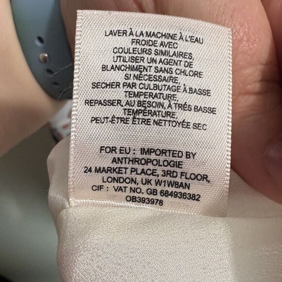 Maeve Anthropologie Flutter Sleeve Water Color Polka Dot Dress Womens Size XS - Picture 13 of 15